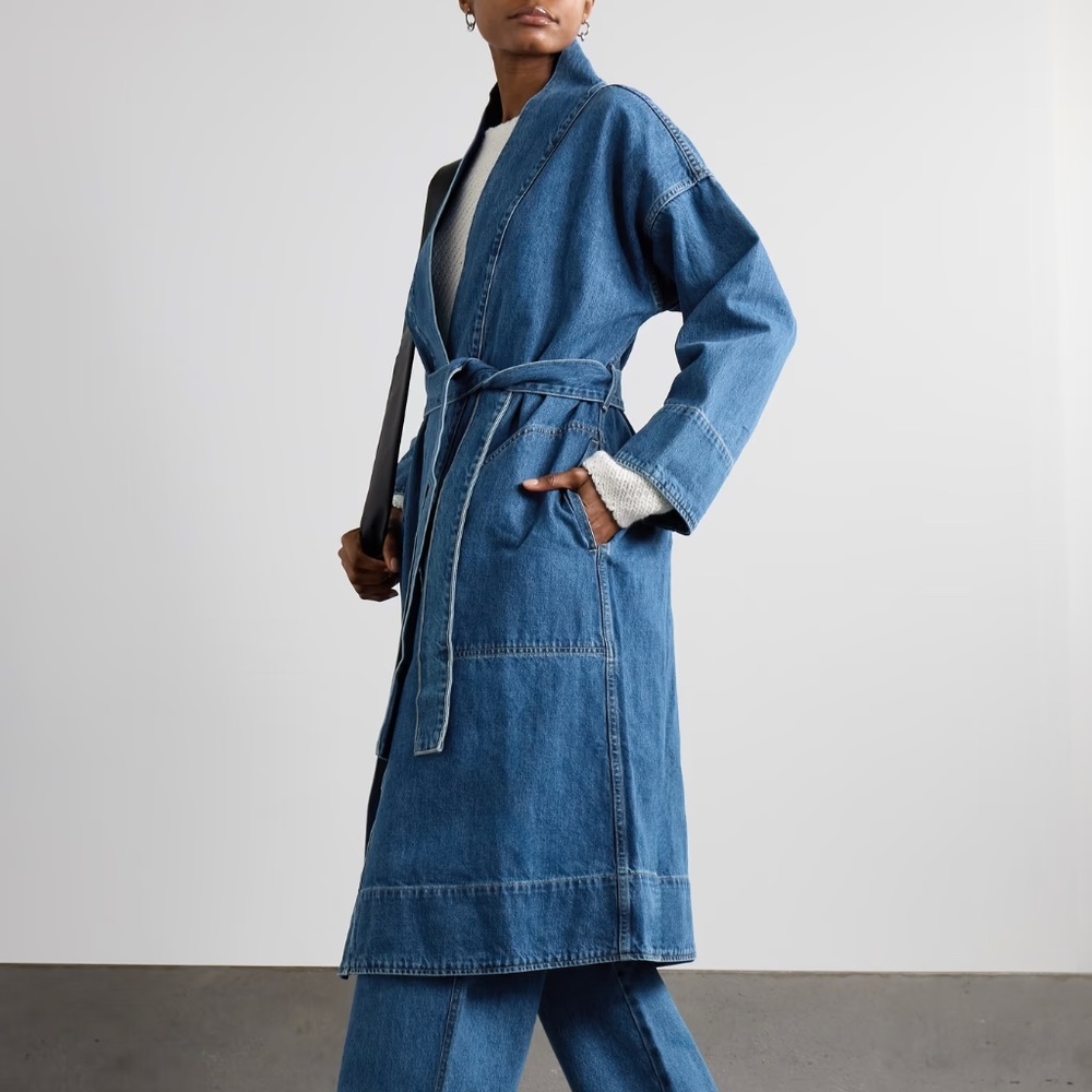 Mara Hoffman - Adrian belted organic denim coat - SOLD OUT EVERYWHERE